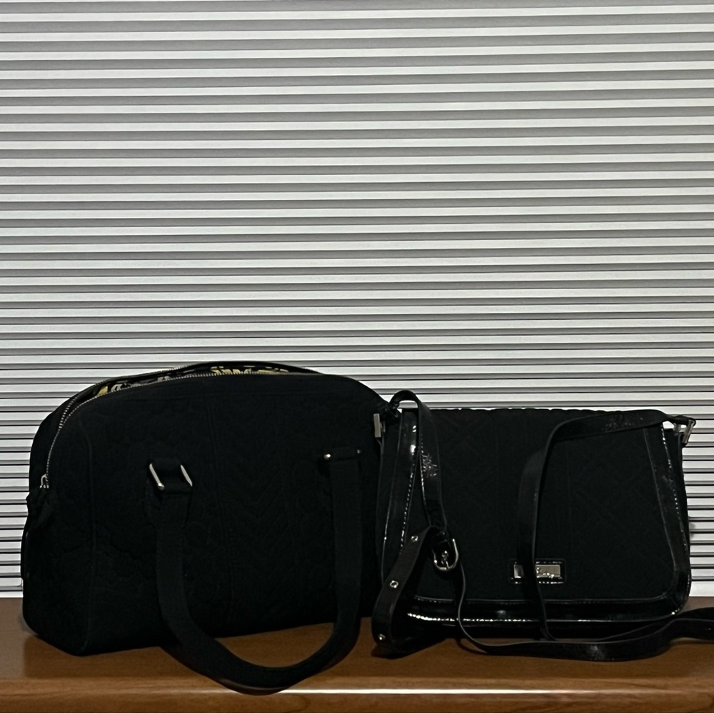Vera Bradley Black Purses Set of (2)